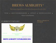 Tablet Screenshot of brewsalmighty.com